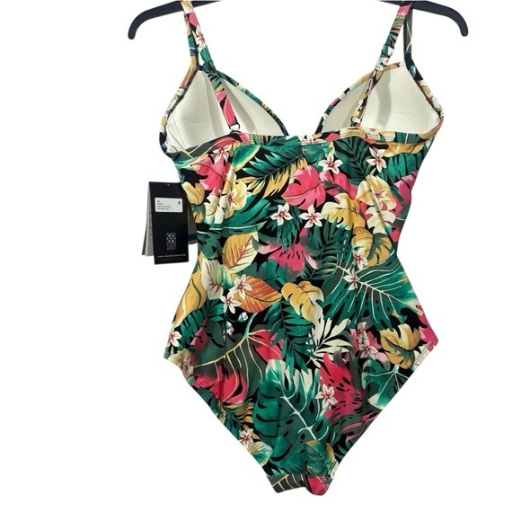 Coco Reef $156 Enrapture Underwire One Piece Swimsuit Passion Flower‎ 36C L 12 - Picture 6 of 12